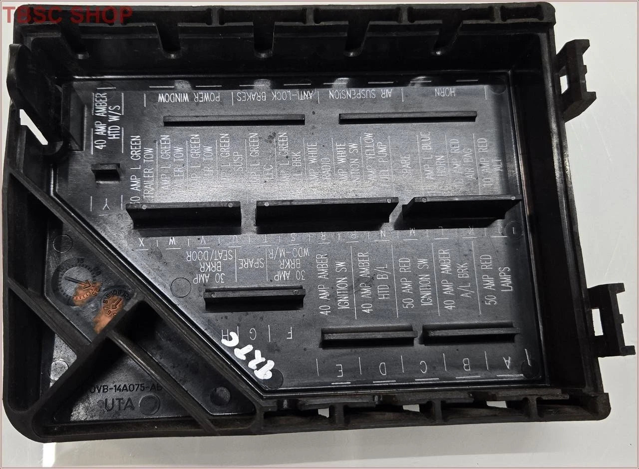 Engine Bay Fuse Box Cover for Lincoln Town Car (1990–1994) F0VB-14A075-AB