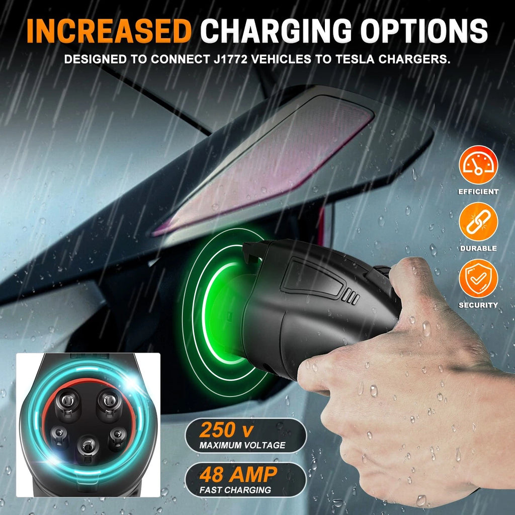 Tesla to J1772 Charger Adapter (Electric Vehicles 250V 48A)