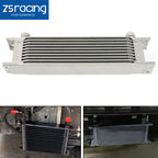 10 Row Aluminum Engine Transmission Oil Cooler Kit with 10AN Hose Fittings