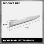 Set of 2 Rocker Panels for Chevy Silverado GMC Sierra (2007–2013)