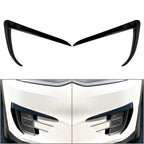 2X Front Fog Light Eyebrow Cover Trim for Tesla Model X (2015–2020)