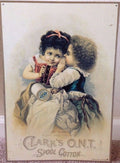 Vintage Replica Tin Sign for Sewing Girls Old 97