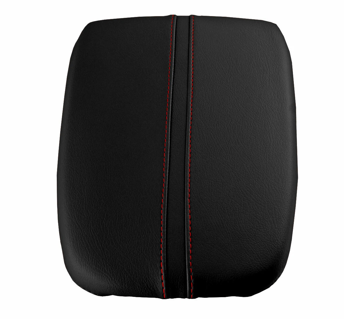 Leather Console Lid Armrest Cover for Acura TLX (2015–2020) Red Stitch