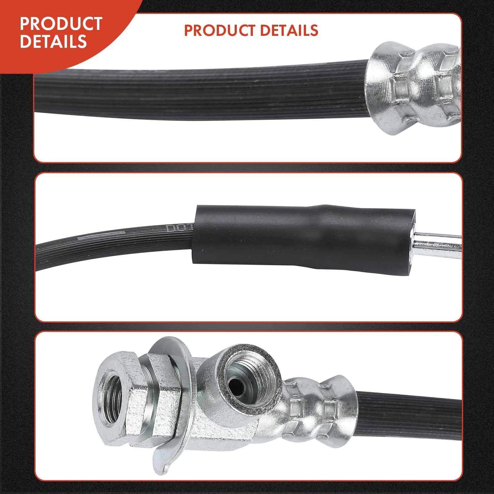 Front Left Brake Hydraulic Hose for Ford F-150, Bronco (1990–1996)