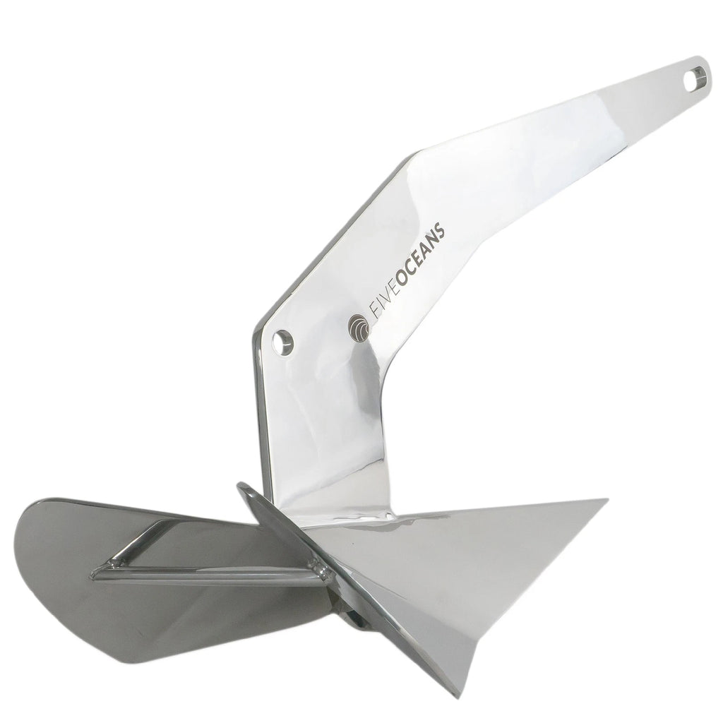 Delta Style Wing Anchor 22 Lb Solid Polished Stainless Steel for Boat