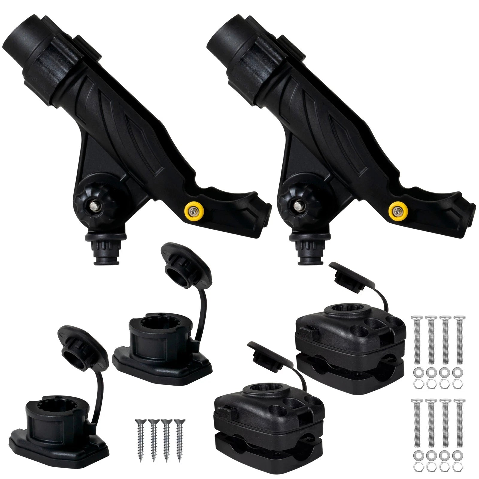 2-Pack Adjustable Fishing Rod Holder Set for Boat & Kayak