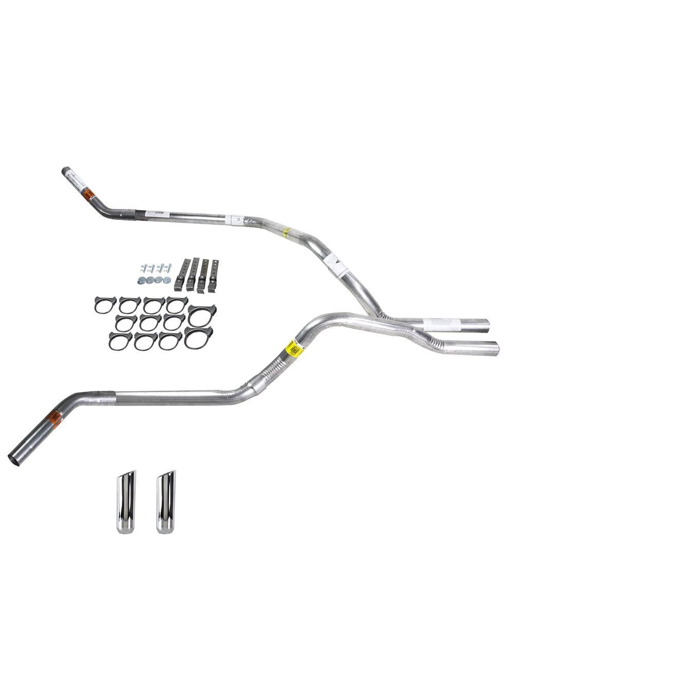 Dual Exhaust Pipe 2.5" for S10/S15 (1983–1994) No Muffler, RW Tip, Corner Exit
