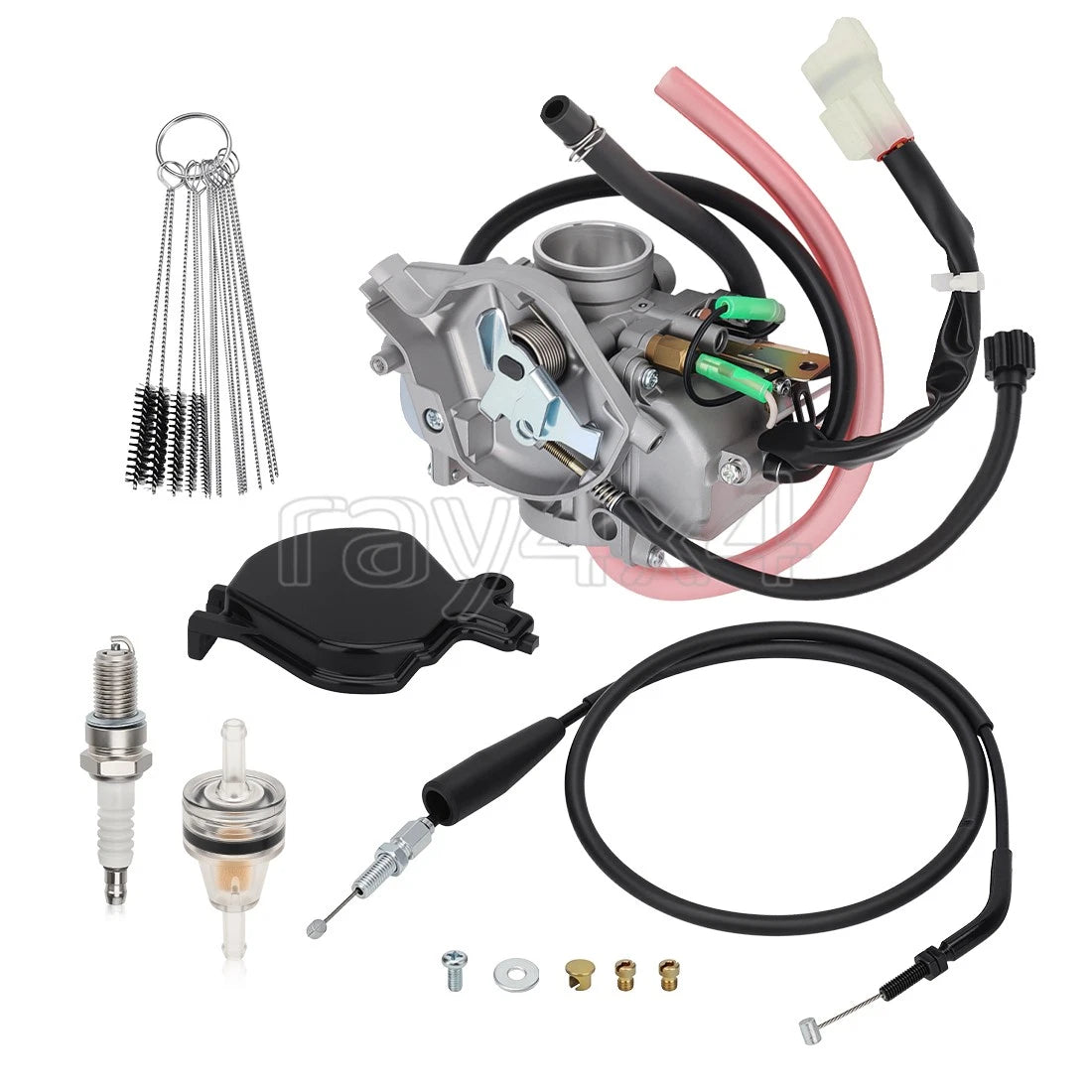Carburetor w/ Throttle Cable for Kawasaki Prairie 300 (1999–2002) KVF300B KVF300A