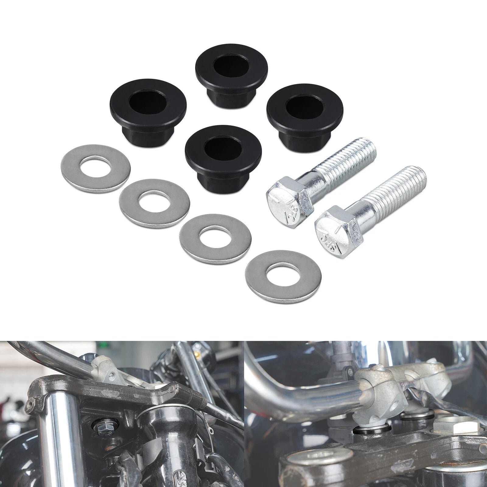 Set of Handlebar Riser Bushing Kits for Harley Heritage Classic FLHC (2017–2023)
