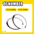 Pair Chrome Headlight Trim Ring Bezel Cover for Mini Cooper R55 R56 (2007–2015)