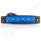 Set of 2 Sealed 12V 6 LED Side Marker Indicator Lights for Bus Van Truck