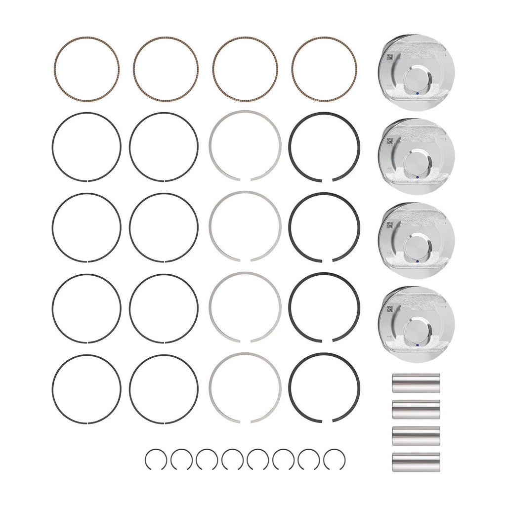 4X Piston & Rings Kit for Cadillac ATS CTS CT6 Chevy Malibu 2.0T (2013–2020)