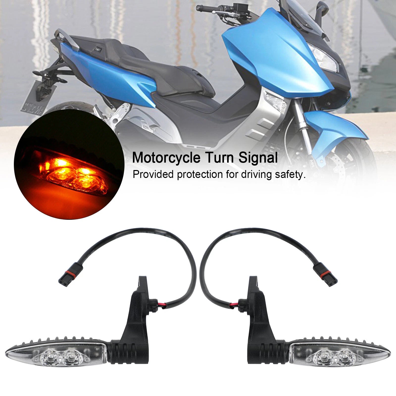 LED Rear Turn Signal Lights for BMW F650 F700GS F800GS R1200GS (2008–2018)
