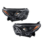 Set of 2 Front Headlight Assemblies for Toyota RAV4 (2016â2018) Clear Lens