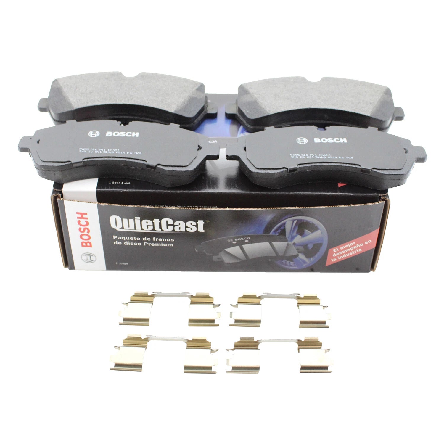 Bosch QuietCast Front Semi-Metallic Brake Pads for Sprinter 3500 (2007–2017)
