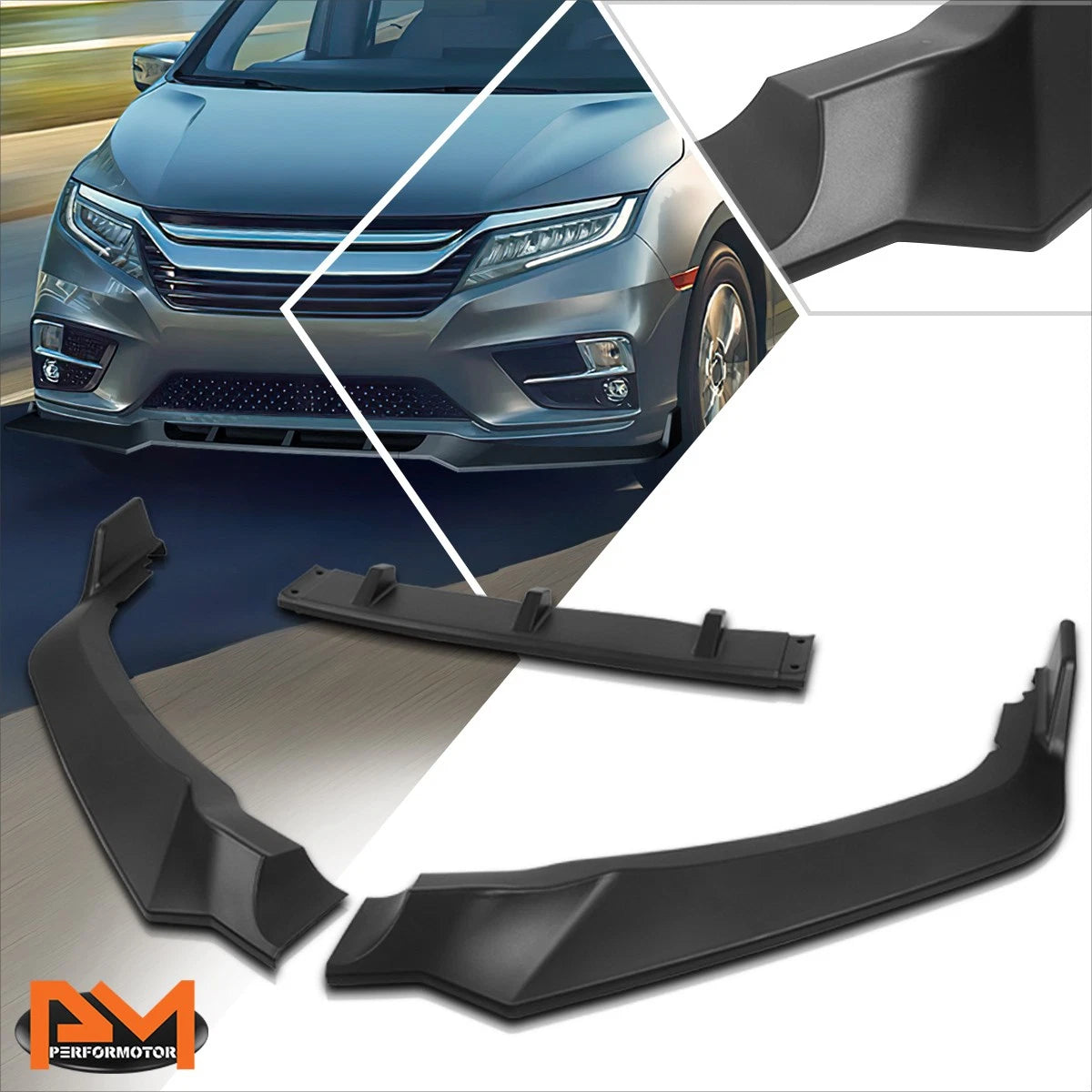 Honeycomb Mesh Front Lower Bumper Grille Frame with LED Ring for Ford Mustang (2015–2017)