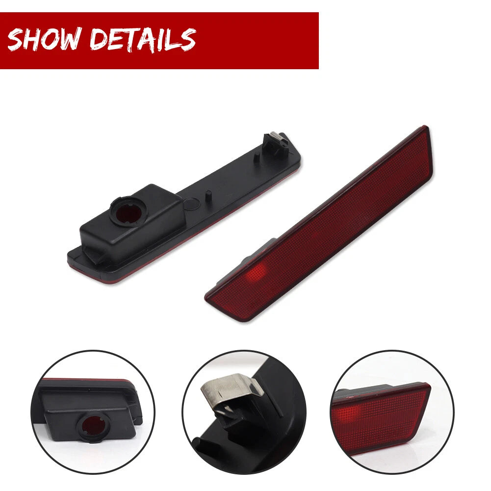 2X Red Lens Rear Side Marker Lights for Dodge Challenger (2008–2014)