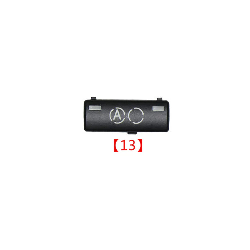 14Pcs A/C Control Panel Switch Button Covers for BMW X5 E53 (1999-2006)