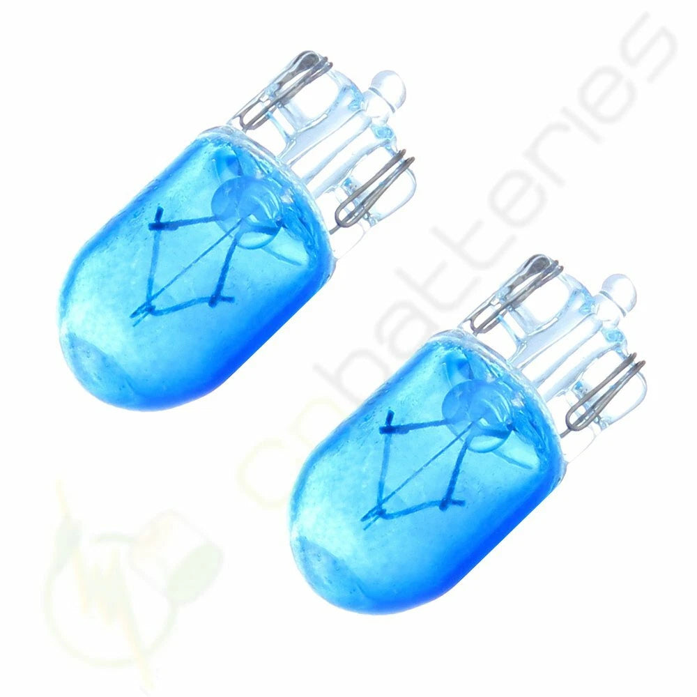 100Pcs T10 Blue Wedge Halogen Dash Light Bulbs W5W 194 168 158 for Cars