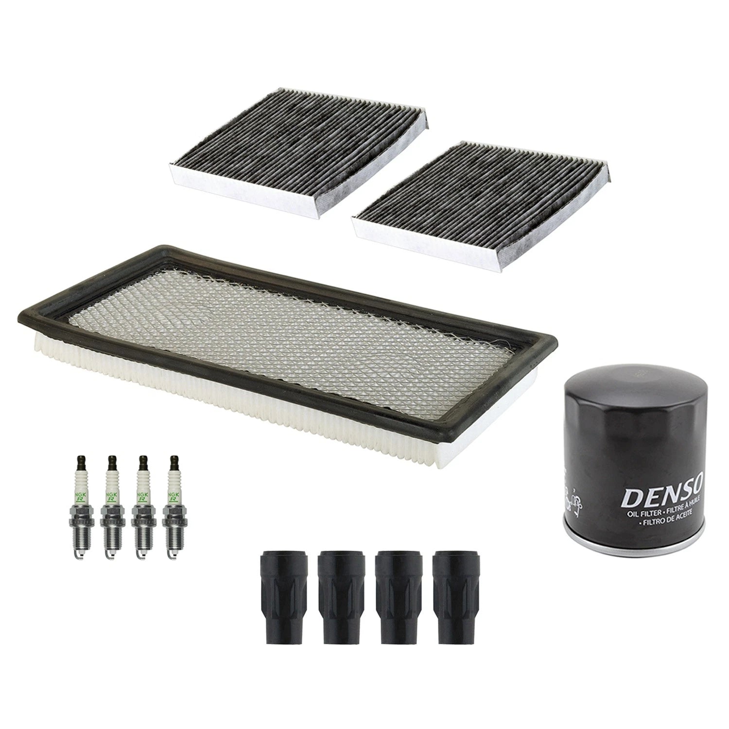 Tune Up Kit with 4 NGK Spark Plugs & Boots for Dodge Caliber Compass Patriot (2007–2017)
