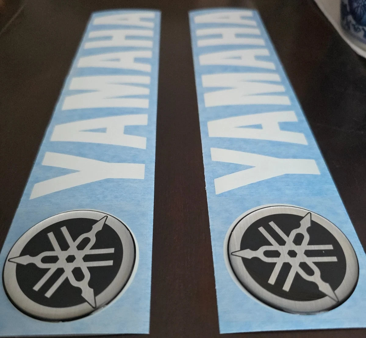 Pair of Yamaha 3D OEM Fender Decals for VX110 (2002–2006)