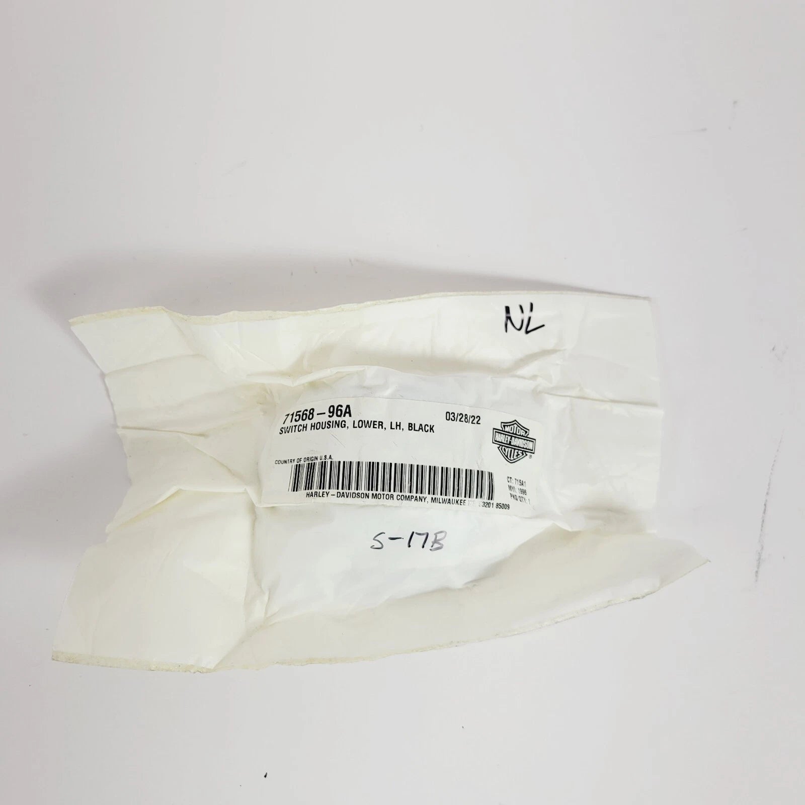OEM Switch Housing Lower Left for Harley FLS FLH (1996–2010) 71568-96A