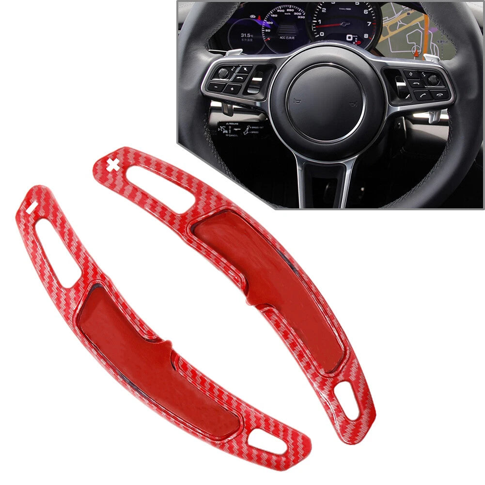 Steering Wheel Shift Paddle Shifter Extension for Porsche Panamera Macan Cayenne (2010–2023)