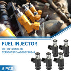 Set of 5 Fuel Injectors No. 021906031B/021906031D for VW Golf (1992–1997)