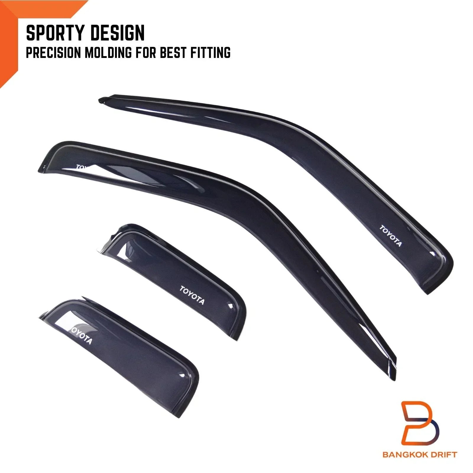 Weather Shield Window Visor Rain Guard for Toyota Hilux Ute (88-96)
