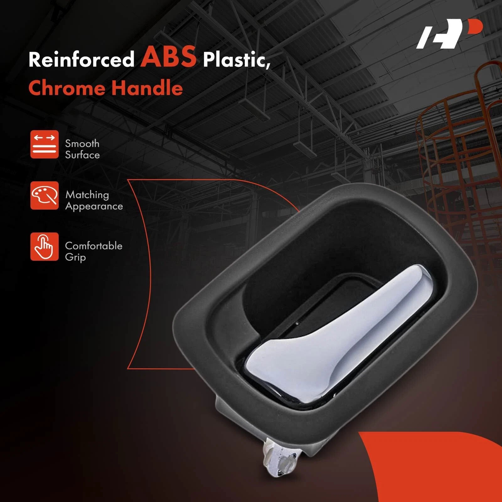 Chrome & Gray Interior Door Handle for Honda CR-V (2002–2006)