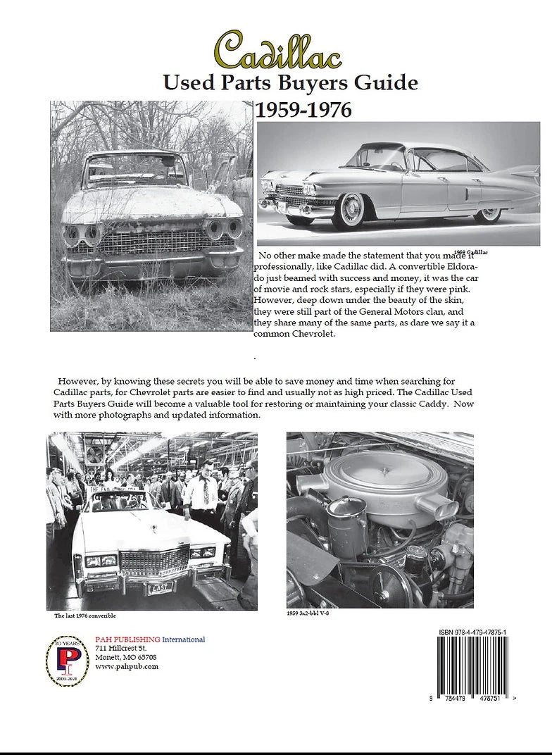 Cadillac Parts Interchange Manual for Deville Eldorado (1959-1976)