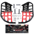 Nerf Bars for Honda TRX450R 450ER (2004–2009) - Aluminum, Red/Black