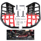 Nerf Bars for Honda TRX450R 450ER (2004–2009) - Aluminum, Red/Black