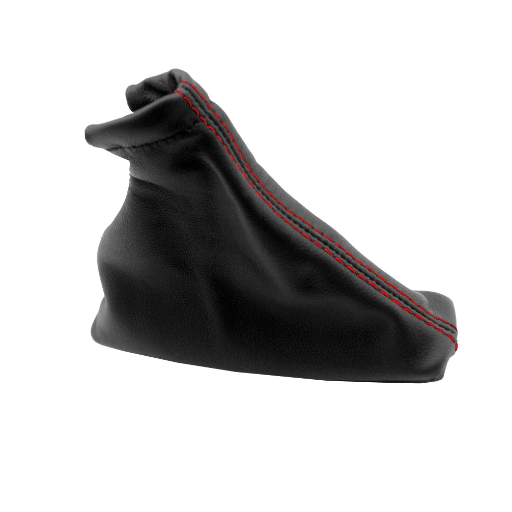 E Brake Boot Cover for Nissan Frontier (2005–2019) Red Stitch PVC Leather