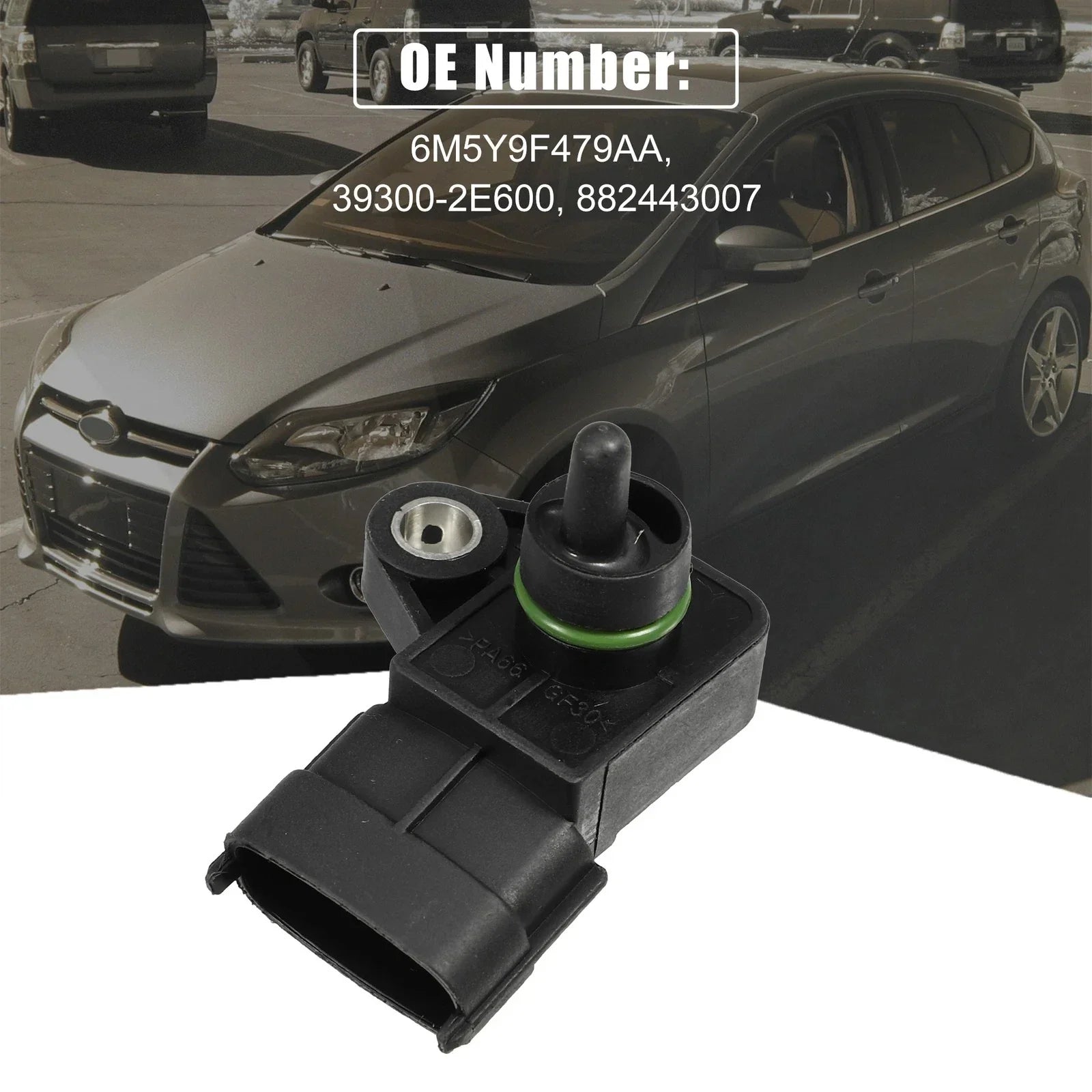 Intake Pressure MAP Sensor for Hyundai Niro (2017-2023) - Plastic Metal Black