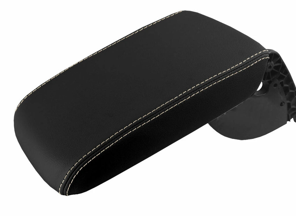 Leather Console Lid Pull Over Armrest Cover for VW Passat (2011–2018) Beige