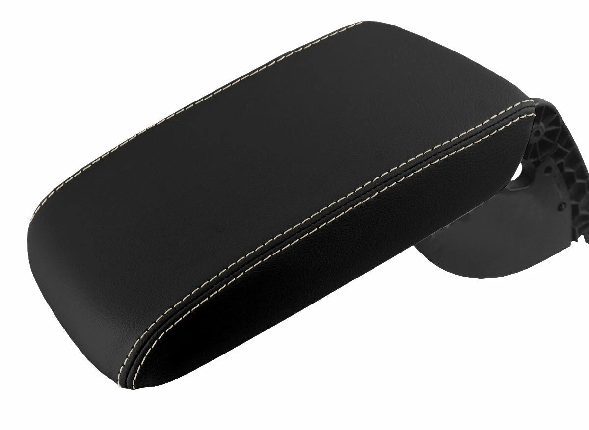 Leather Console Lid Pull Over Armrest Cover for VW Passat (2011–2018) Beige