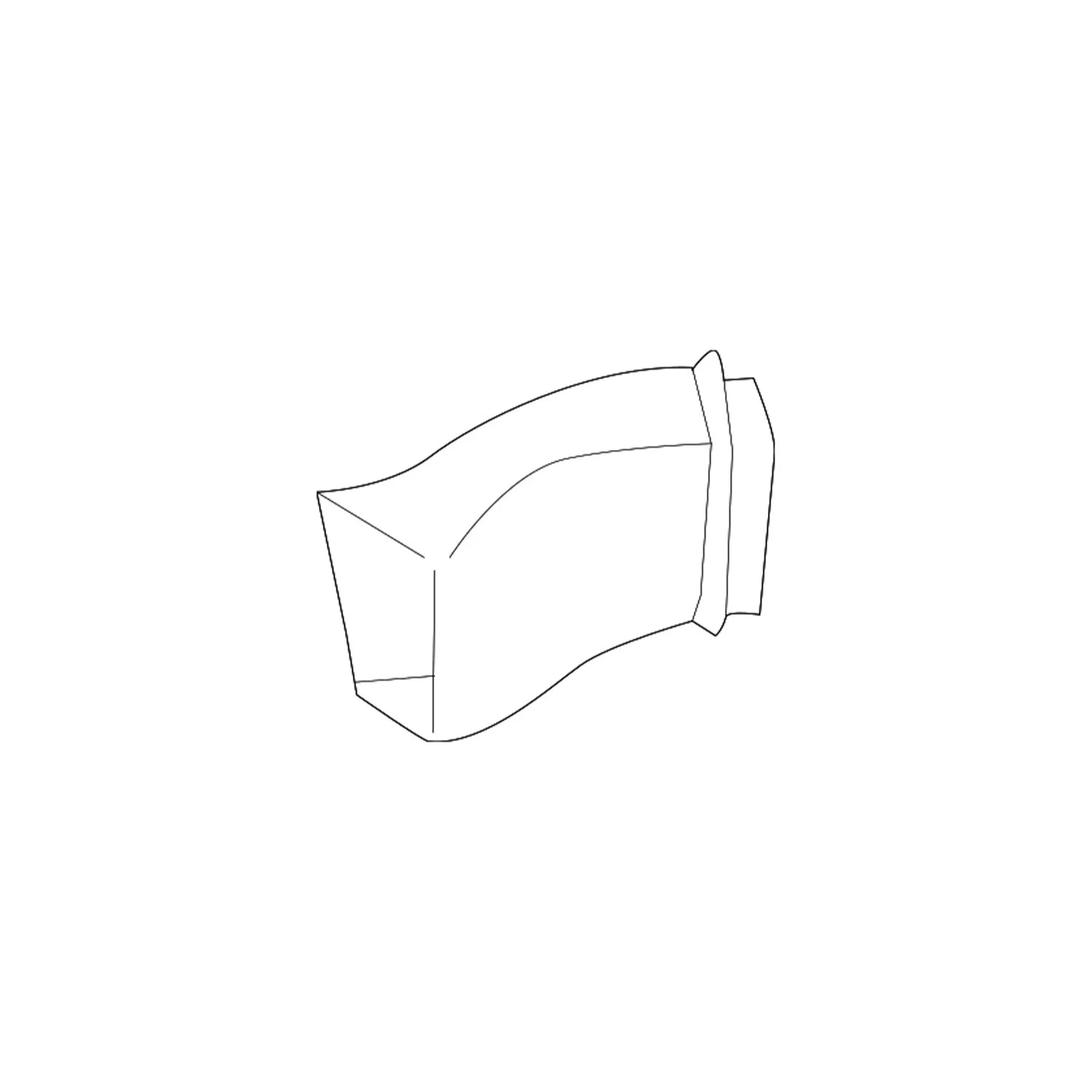 Genuine OEM Front Passenger Right Brake Air Duct for BMW X5 X6 (2007–2018) 51747421700