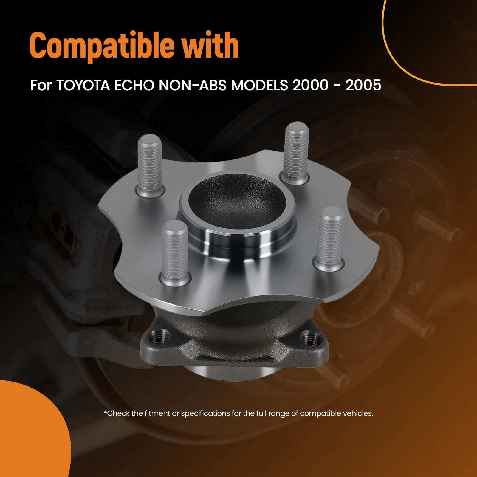 Rear Left Wheel Bearing Hub for Toyota Echo (2000–2005) HA592410 Non-ABS