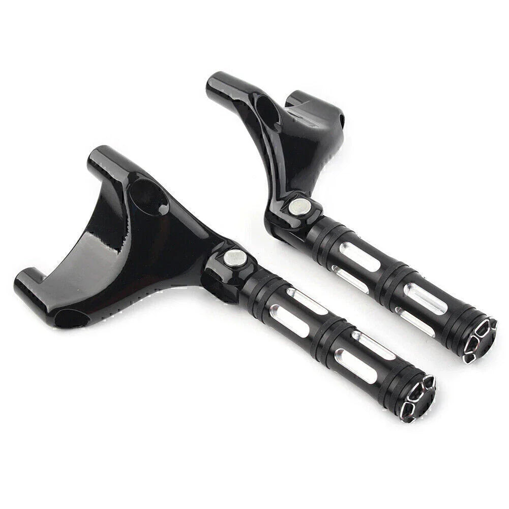 Black Rear Passenger Footrest Peg Mount for Harley Sportster XL883 XL1200 (2004-2013)