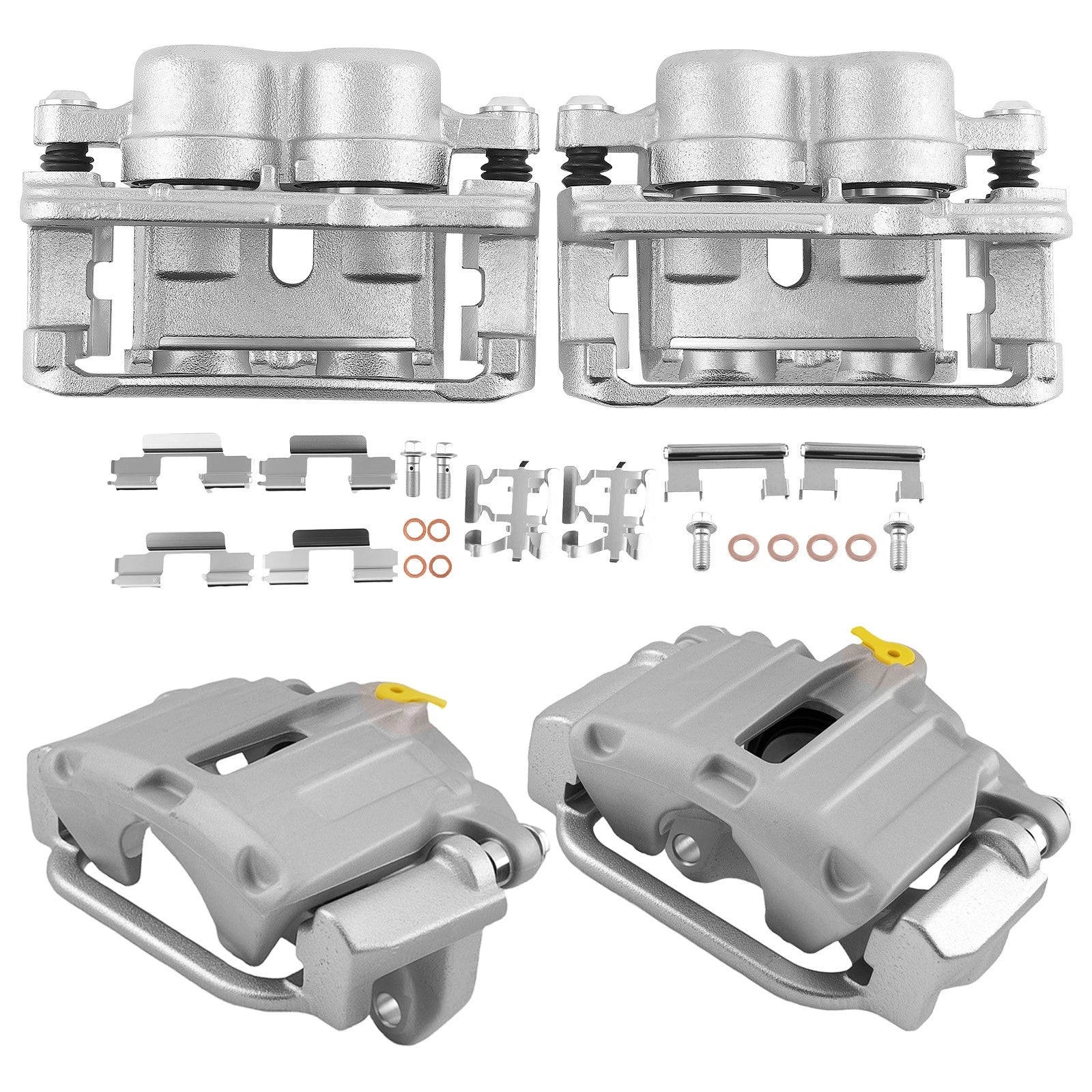 Set of 4 Brake Calipers for Chevy Silverado Sierra 1500 (2003–2006)