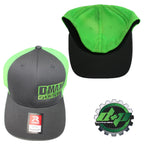 Duramax Diesel Hat for DMAX Truck (L/XL) - Flex Fit Grey Green Mesh Back
