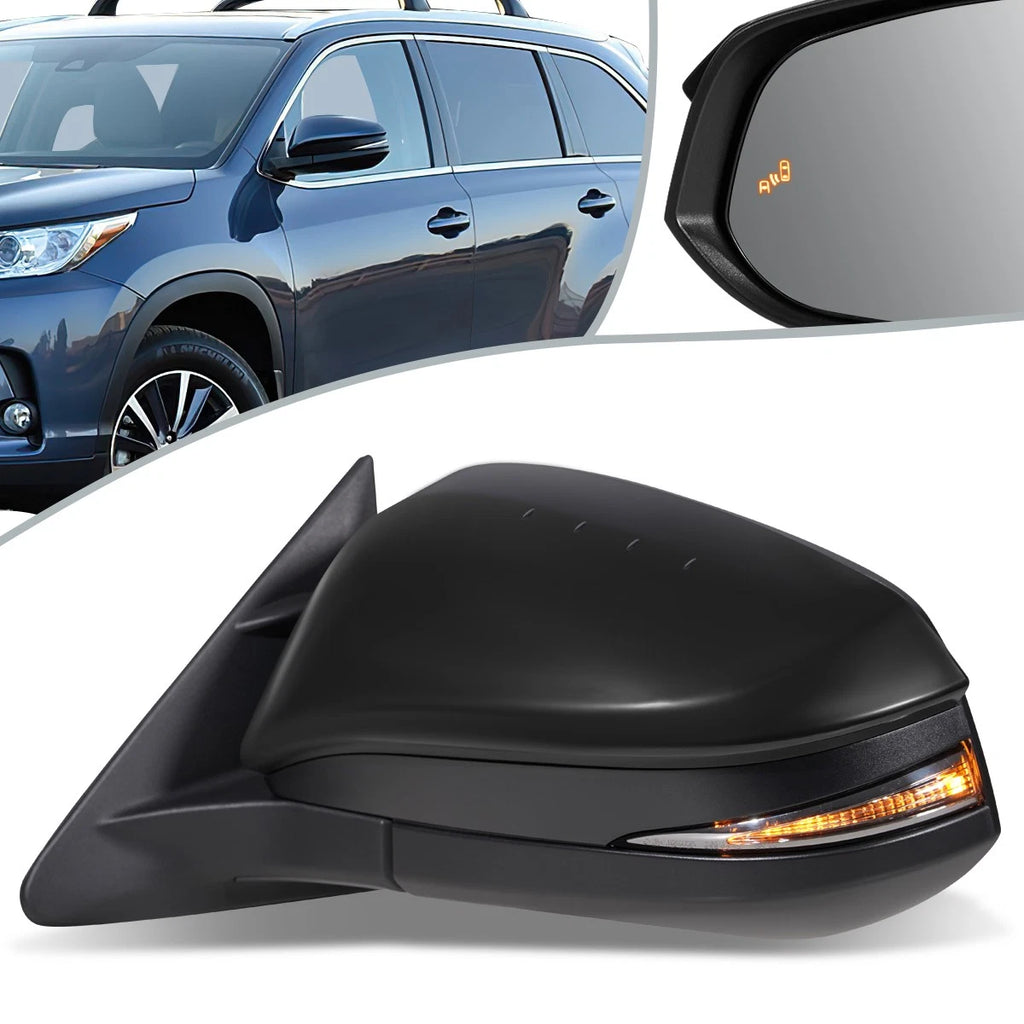 Powered Heated Driver Side Mirror for Toyota Highlander (2014–2017) TO1320318