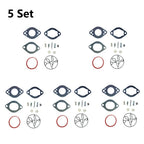 Set of 5 Carburetor Repair Kits for Briggs & Stratton Lawn Mowers (696146, 696147)