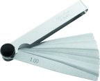 Set of 20 Blade Metric Feeler Gauge for Powersports (0.05-1.00mm)