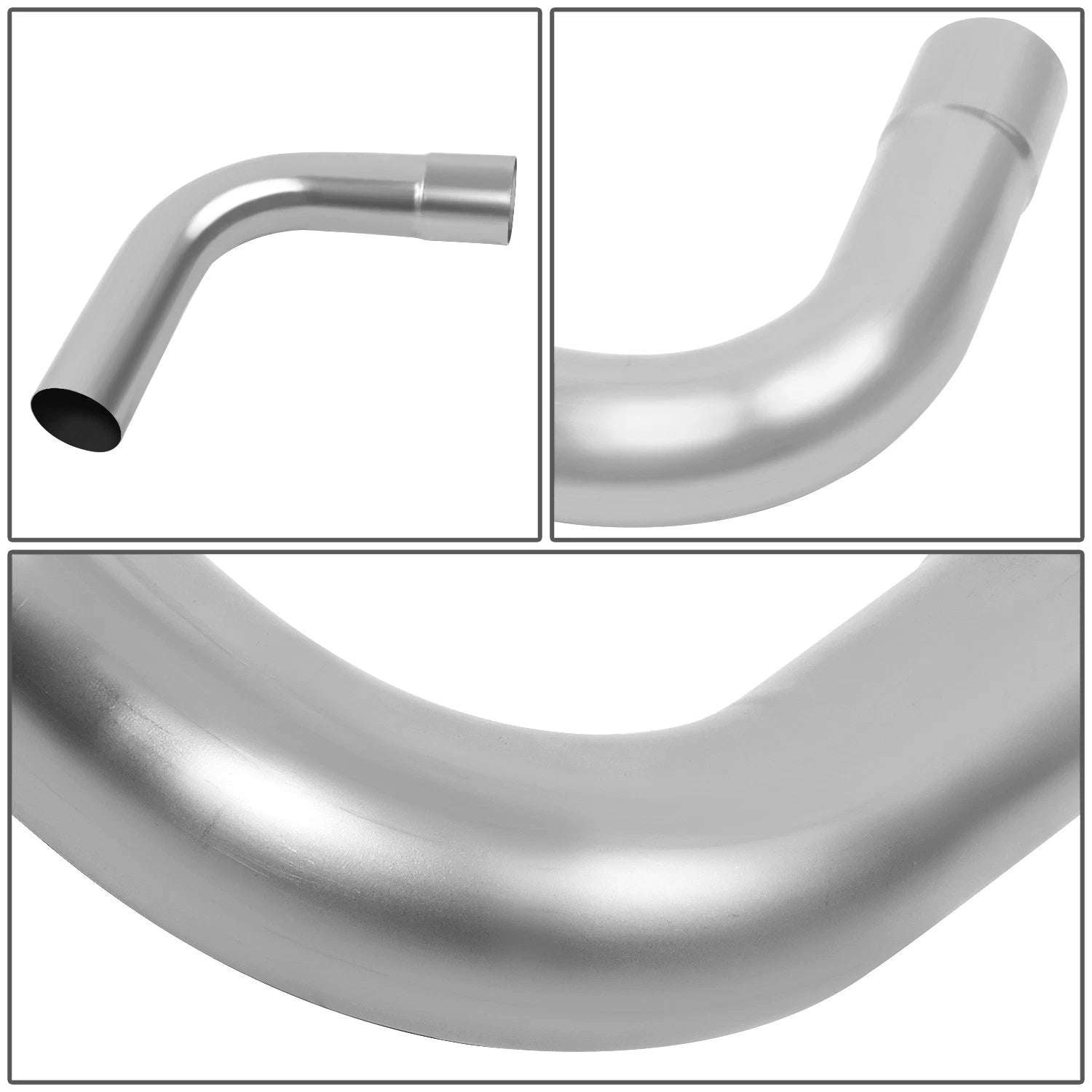 8Pcs 3.0" OD Mild Steel Exhaust Pipe Tubing Kit for Custom Applications