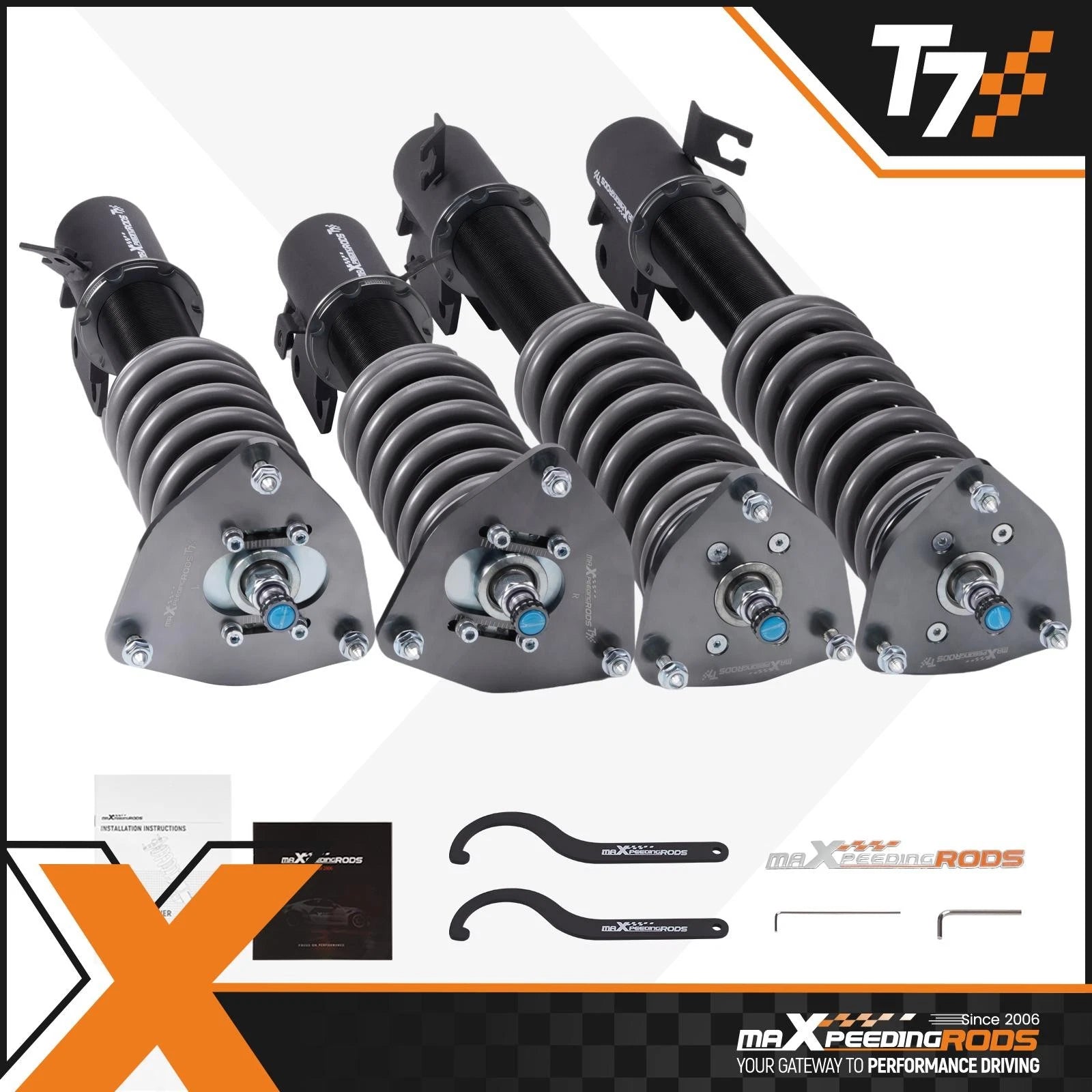 Coilovers Suspension Kit for Subaru WRX (2002–2007) Forester (2003–2008)