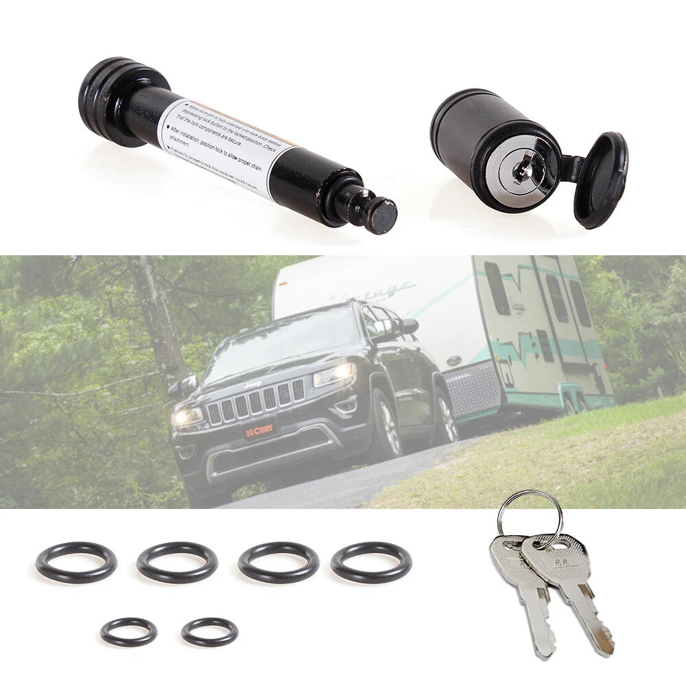 Set of 2 Trailer Hitch Locking Pins for 2" Receiver