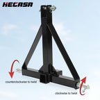 3 Point Trailer Hitch Adapter for CAT 1 Tractor (Fits Various Models)