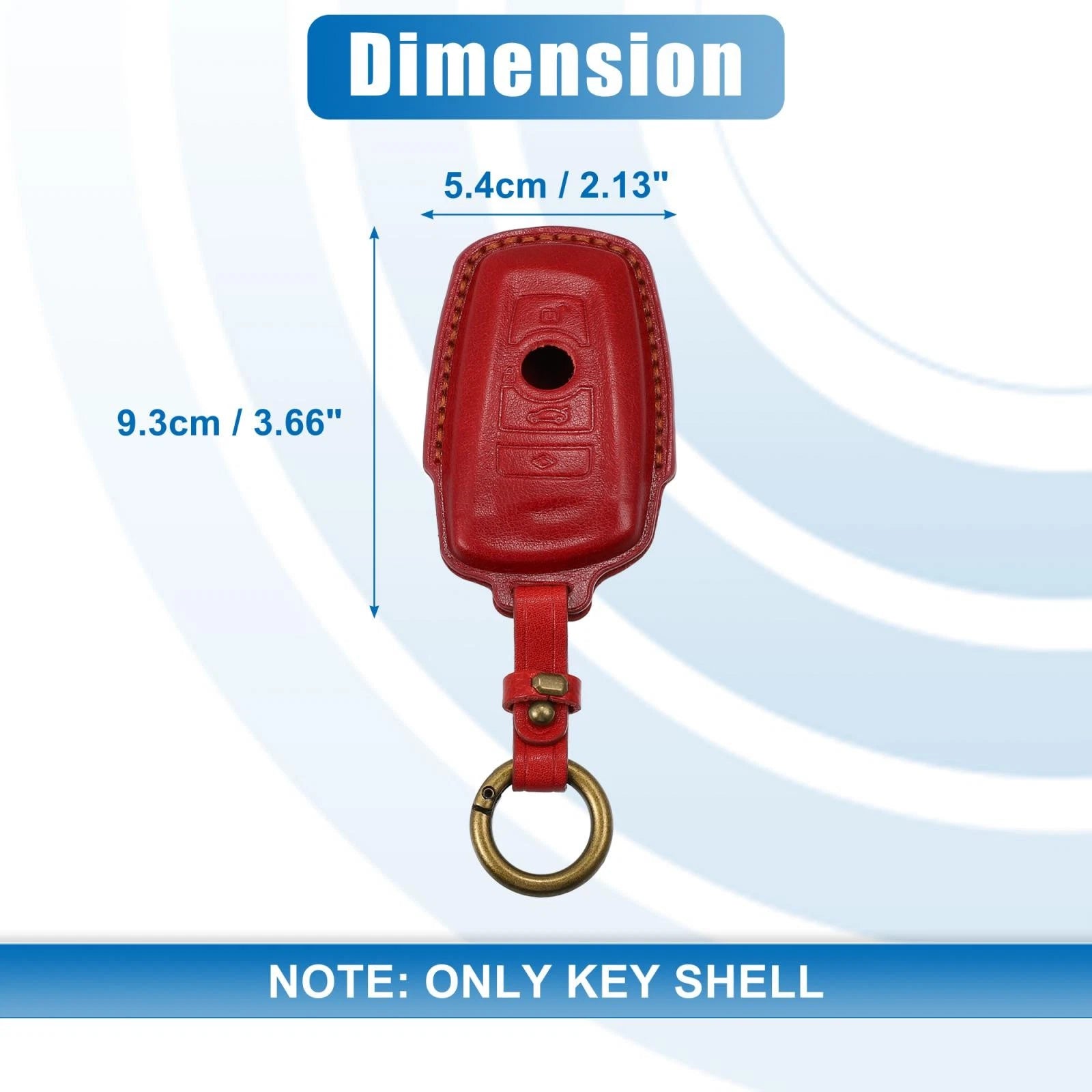 Car Remote Key Fob Case Cover 4 Button for BMW  - Blue